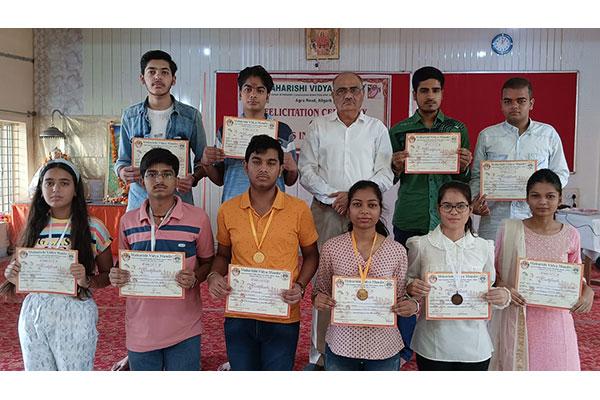 A ceremony was held to honor the talented students who appeared in the Board Examination-2022. All the talented students, their parents and teachers were present on this occasion.	